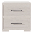 Ciara Beige Nightstand - Elegant Solid Wood Bedside Table for Bedroom Storage