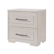 Ciara Beige Nightstand - Elegant Solid Wood Bedside Table for Bedroom Storage