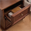 22.9 Mid-Century Modern 2-Drawer Nightstand Walnut Solid Wood