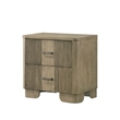 Antique Oak Nightstand Solid Wood Bedside Table