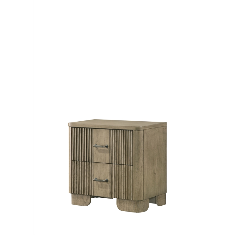 Antique Oak Nightstand Solid Wood Bedside Table