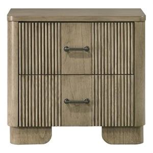 Antique Oak Nightstand Solid Wood Bedside Table