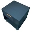 18  1-Drawer Solid Wood Nightstand Midnight Blue