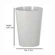 White Resin Bathroom Tumbler Cup  Toothbrush Holder for Vanity Decor
