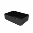 19.7 Black Ceramic Rectangular Vessel Sink for Bathroom Vanity