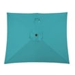 6.5 x 10 Ft Turquoise Patio Umbrella with Crank & Tilt  No Base