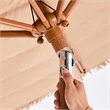 9 Ft Natural Thatched Patio Umbrella with Tilt & Crank No Base