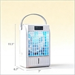 4 in 1 White ABS & Polypropylene Mini Air Cooler Humidifier with LED Light