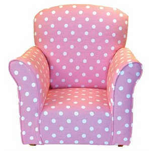brighton home furniture baby polka dots cotton fabric toddler rocker in pink