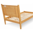 Camaflexi Mid-Century Solid Wood Twin Panel Bed in Scandinavian Oak