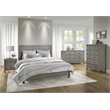 Camaflexi Baja Solid Wood Twin Platform Bed in Driftwood Gray