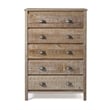 Camaflexi Baja Solid Wood 5-Drawer Bedroom Chest in Barnwood