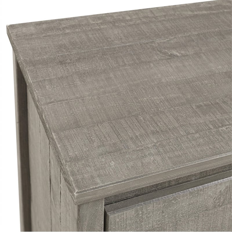 Camaflexi Baja Solid Wood 5-Drawer Bedroom Chest in Shabby White