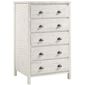 camaflexi baja solid wood 5-drawer bedroom chest