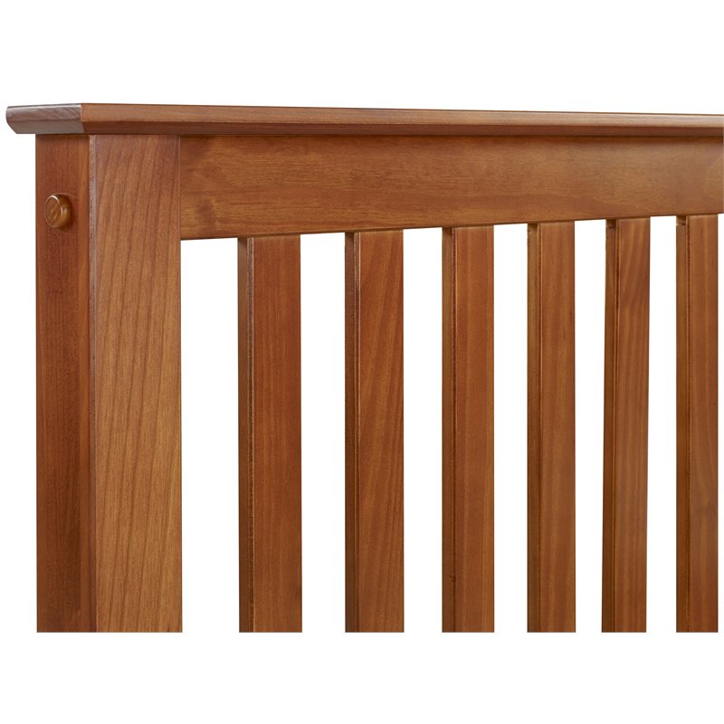 Camaflexi Mission Style Solid Wood Queen Platform Bed in Cherry