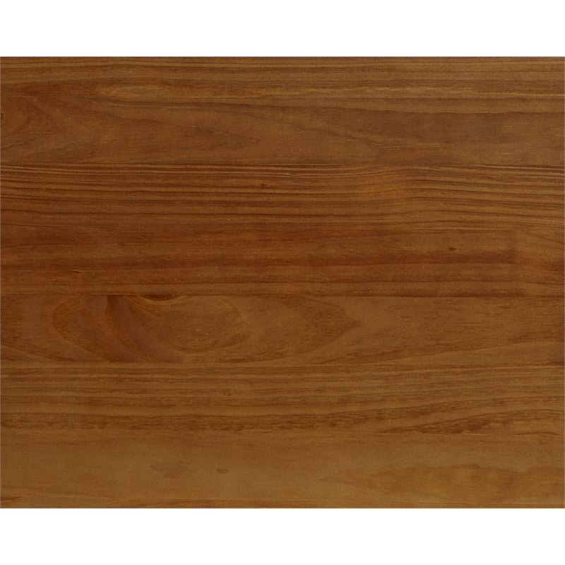 Camaflexi Mid-Century Solid Wood Queen Panel Bed in Castanho Finish