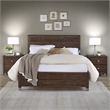 Camaflexi Baja Solid Wood Full Platform Bed in Walnut