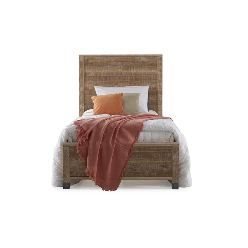 Camaflexi Baja Solid Wood King Platform Bed in Barnwood