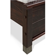 Camaflexi Baja Solid Wood King Platform Bed in Walnut