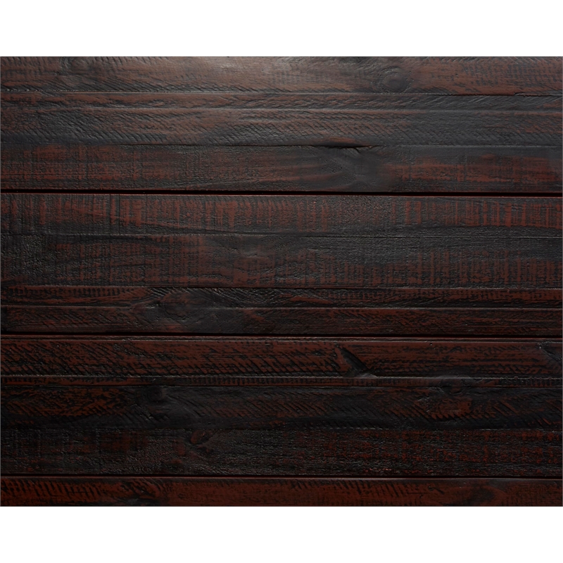 Camaflexi Baja Solid Wood King Platform Bed in Walnut