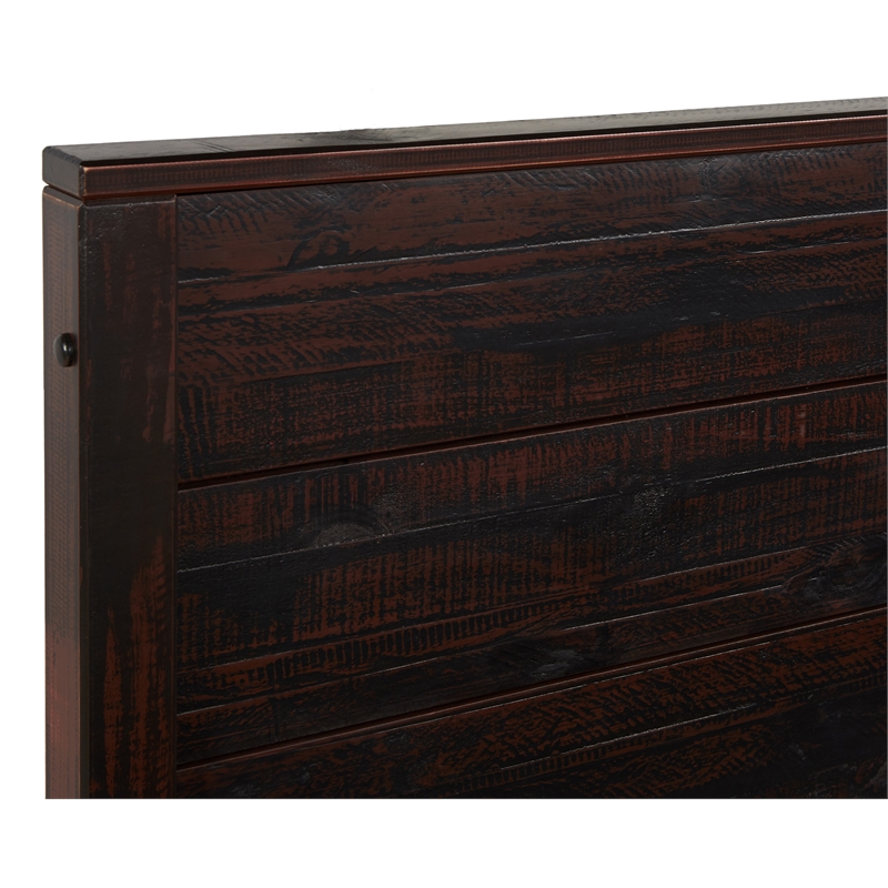 Camaflexi Baja Solid Wood Queen Platform Bed in Walnut