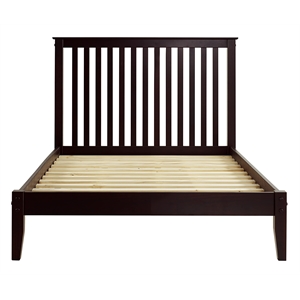 Camaflexi Mission Style Solid Wood Full Platform Bed in Cherry
