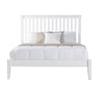 Camaflexi Mission Style Solid Wood Full Platform Bed in White