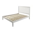 Camaflexi Mission Style Solid Wood Full Platform Bed in White