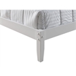 Camaflexi Mission Style Solid Wood Full Platform Bed in White
