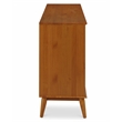 Camaflexi Mid-Century Solid Wood 6-Drawer Bedroom Dresser in Castanho Brown