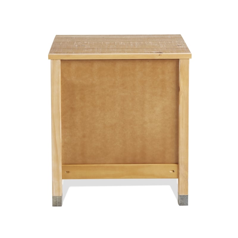 Camaflexi Baja Solid Wood 2-Drawer Nightstand in Barnwood