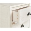 Camaflexi Baja Solid Wood 2-Drawer Nightstand in Shabby White