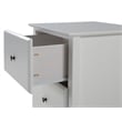 Camaflexi Shaker Style Solid Wood 2-Drawer Nightstand in White