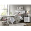 Camaflexi Shaker Style Solid Wood 2-Drawer Nightstand in White