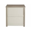 Camaflexi Carmel Solid Wood 3-Drawer Nightstand in Antique Gray