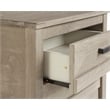 Camaflexi Carmel Solid Wood 3-Drawer Nightstand in Antique Gray