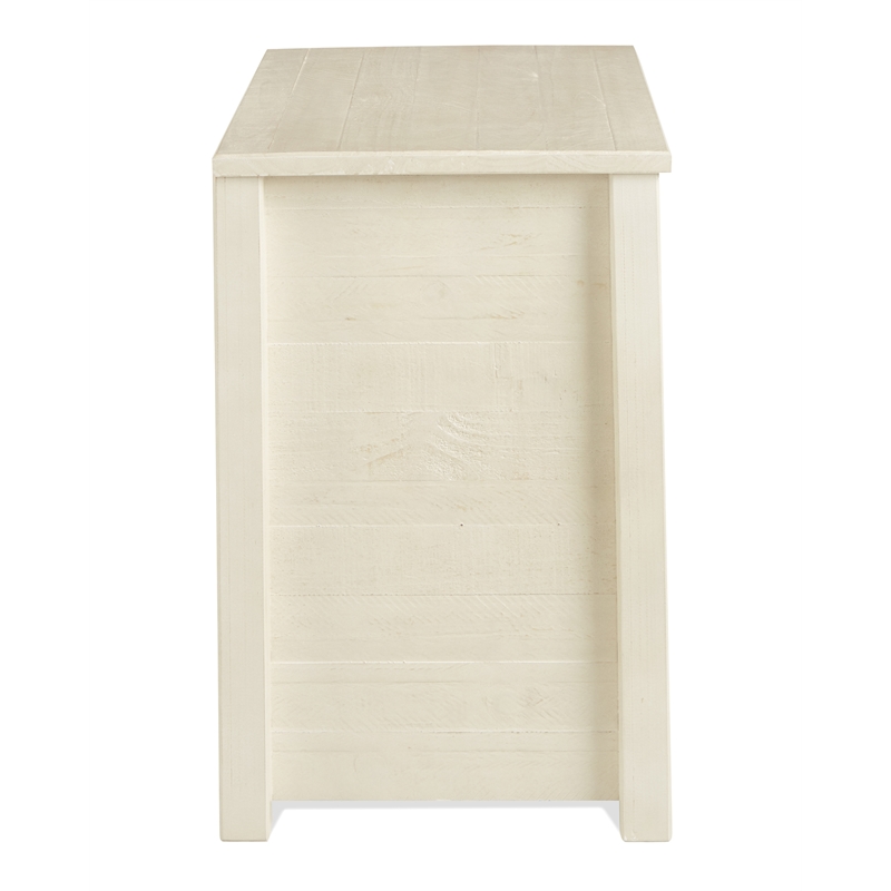 Camaflexi Carmel Solid Wood 3-Drawer Nightstand in Antique White