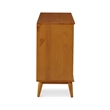 Camaflexi Mid-Century Solid Wood 3-Drawer Bedroom Dresser in Castanho Brown