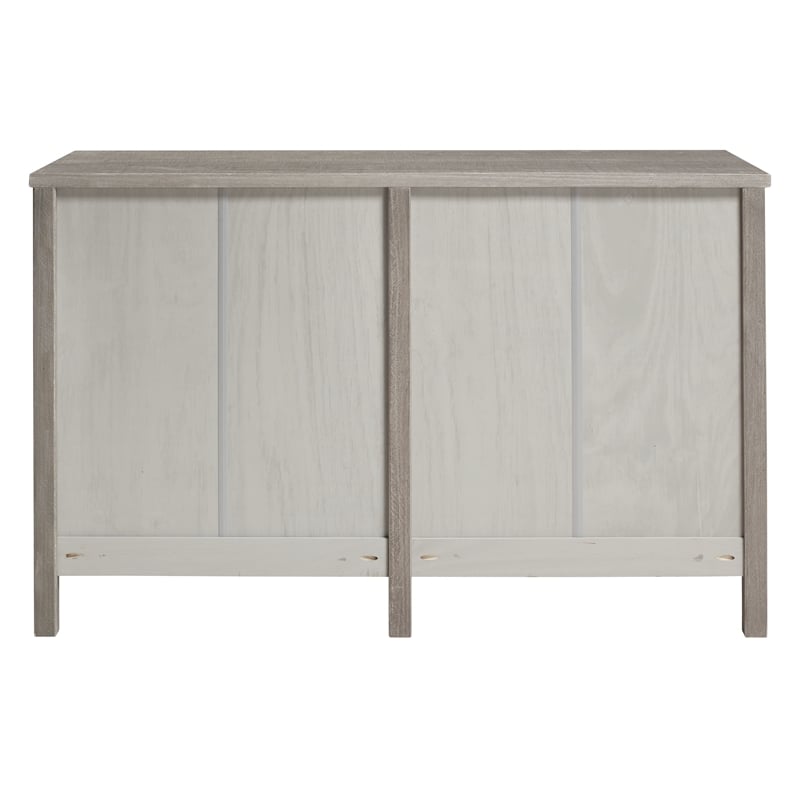 Camaflexi Baja Solid Wood 6-Drawer Bedroom Dresser in Driftwood Gray