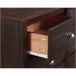Camaflexi Baja Solid Wood 6-Drawer Bedroom Dresser in Walnut