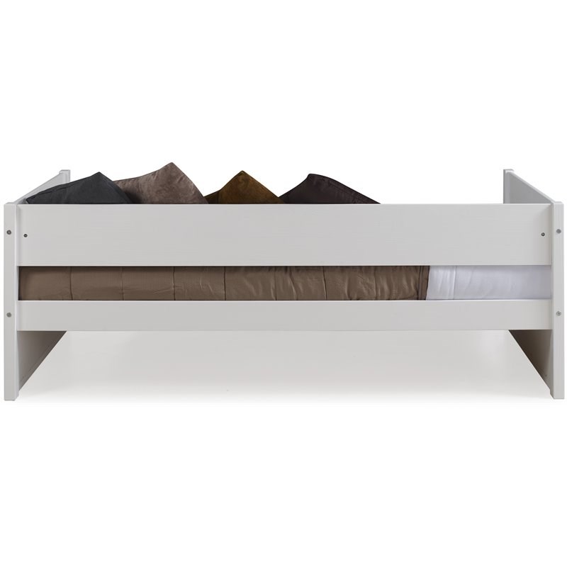 Camaflexi Tribeca Solid Wood Twin Daybed and Trundle Set in White