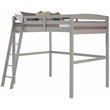 Camaflexi Tribeca Solid Wood High Loft Bed Frame Full in Gray