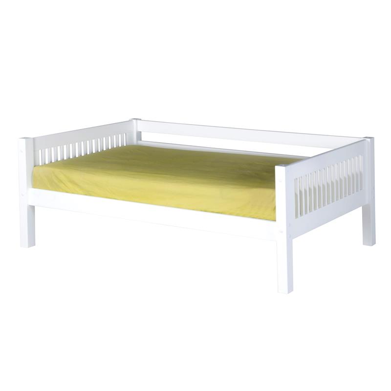 Camaflexi Twin Size Day Bed - Mission Headboard - White Finish