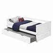 Camaflexi Daybed / Panel Headboard / Solid Wood - Twin Trundle / White - Twin