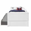 Camaflexi Daybed / Panel Headboard / Solid Wood - Twin Trundle / White - Twin