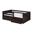 Camaflexi Daybed / Panel Headboard / Solid Wood / Drawers / Cappuccino - Twin
