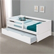 Camaflexi Daybed / Panel Headboard / Solid Wood - Twin Trundle / White - Twin
