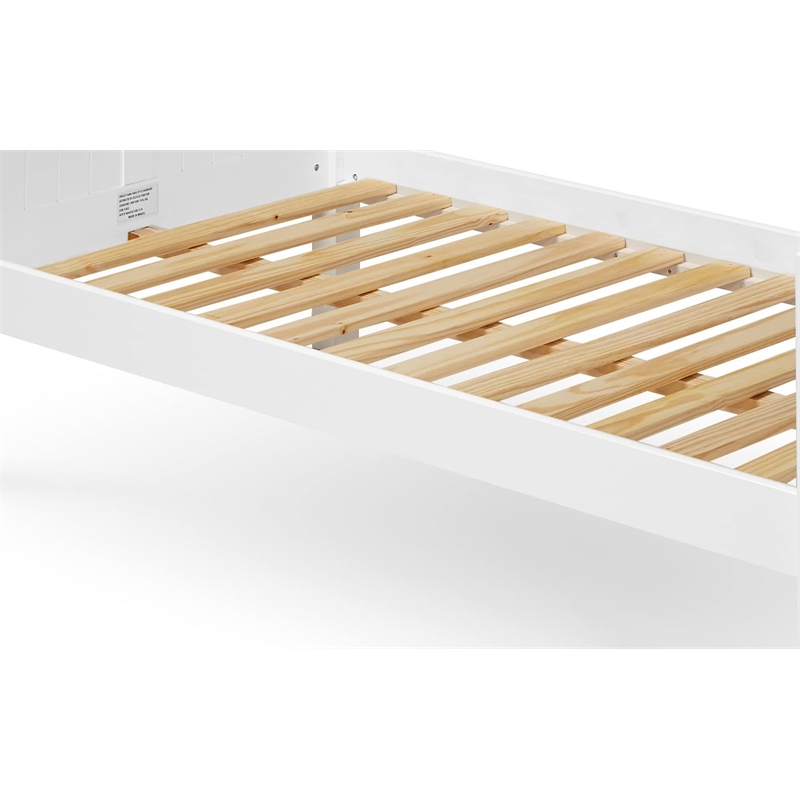 Camaflexi Daybed / Panel Headboard / Solid Wood - Twin Trundle / White - Twin