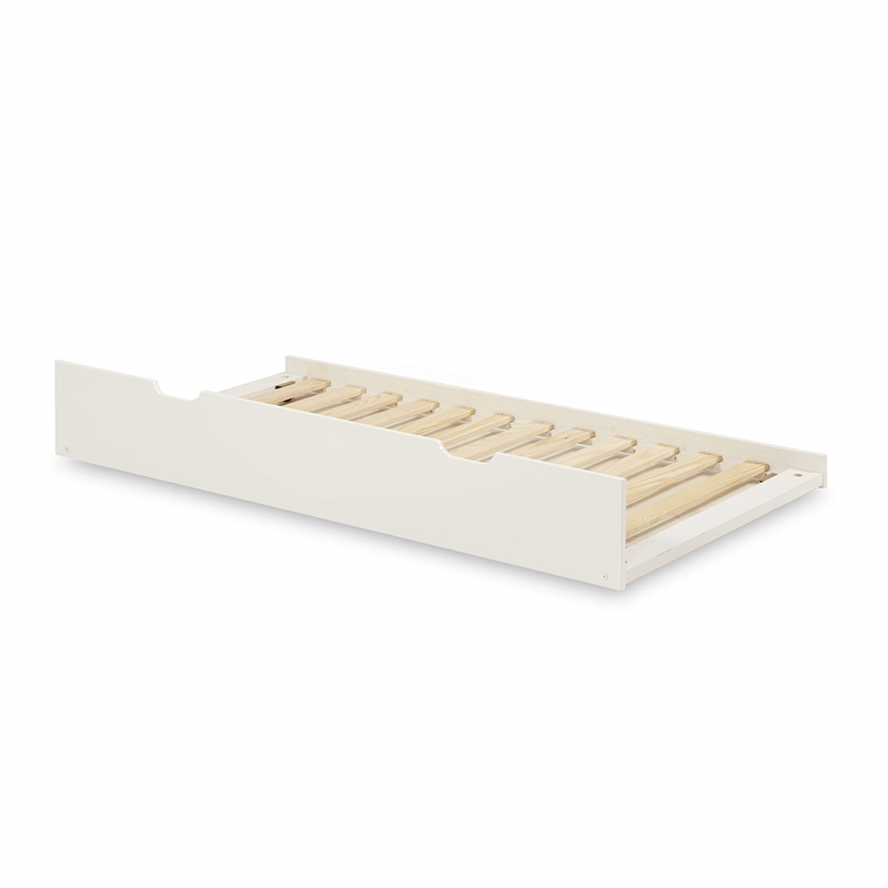 Camaflexi Daybed / Panel Headboard / Solid Wood - Twin Trundle / White - Twin