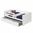 Camaflexi Daybed / Panel Headboard / Solid Wood - Twin Trundle / White - Twin